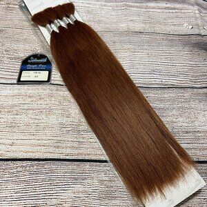 18" #33 Auburn 100% Human Hair Straight Yaki Bulk Micro Braid Braiding Hair